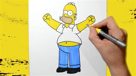 homer simpson draw|homer simpson drawing step by.